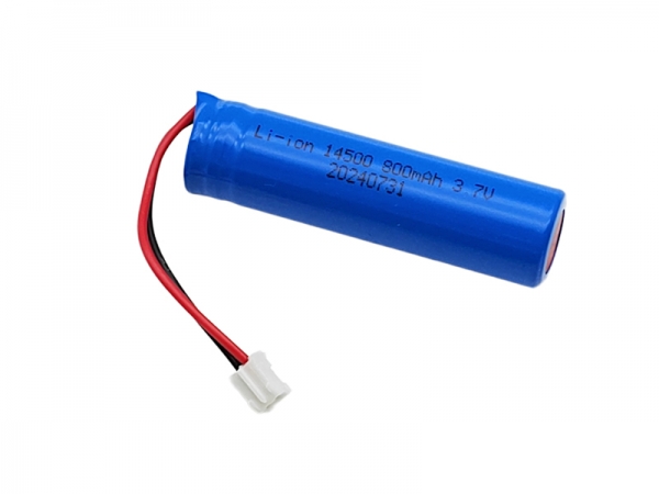 3.7V 800mAh 14500 圓柱鋰電池 | 2pin